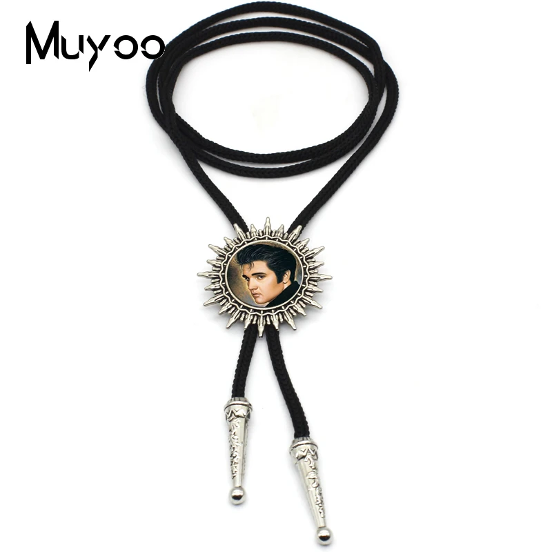 BOLO 0140 новый модный галстук Elvis Presley Bolo ручной работы стеклянный купол рок музыка