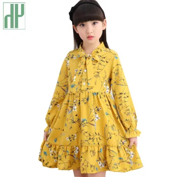 

Girls long sleeve dress Floral party dress for kids Pageant Prom Tutu dress children Cute Princess Girl Clothes 4 7 10 years