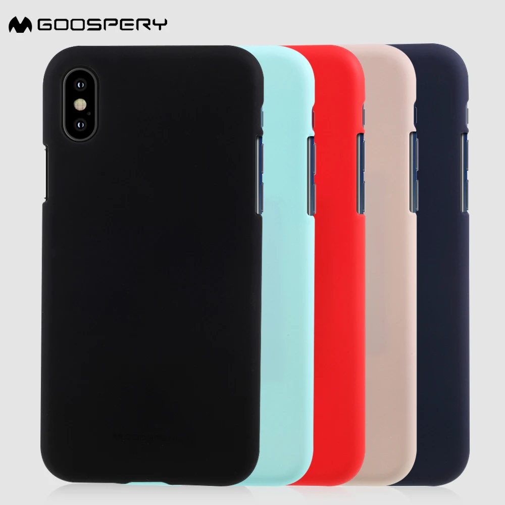 

Goospery SOFT FEELING Silicone Shockproof Back Case for iPhone 6s 6plus 7 8 8plus x XR Xs Max