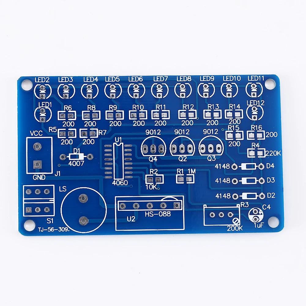 DC 5 В DIY Kit музыкальная схема светодиодный модуль Мигающий Электронные компоненты набор музыкальный фонарь светильник светодиодный модули