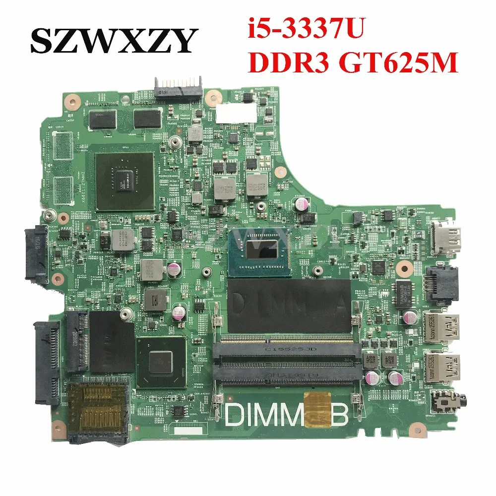 CN-055NJX 055NJX 55NJX для Dell Inspiron 15R 3421 Материнская плата ноутбука i5-3337U процессор DDR3 GT625M/1G