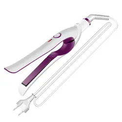 Kemei Professional Мини Выпрямитель Flat Iron электронный керамический турмалин выпрямители инструмент для укладки быстрый нагрев