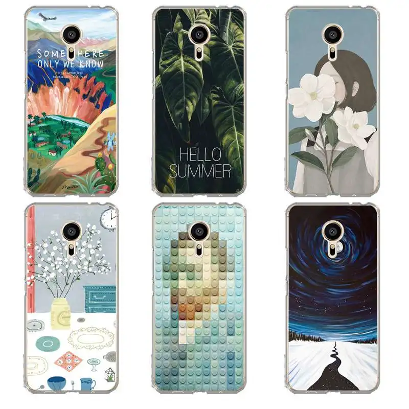 Fashion Girl colourful Soft Clear TPU Phone Case Silicone Cove For meilan MX6 pro6 U20 U10 A5 M5 M5S E E2 Free Shipping | Мобильные
