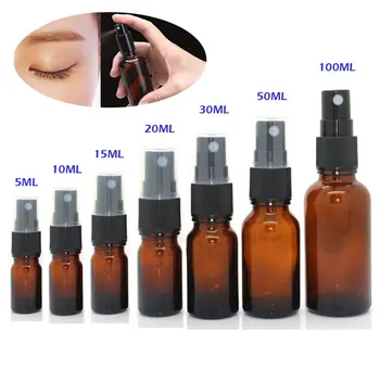 

5-100ML Empty Glass Bottles Essential Oil Mist Spray Container Case Refillable Travel Perfume Atomizer Cosmetic Container
