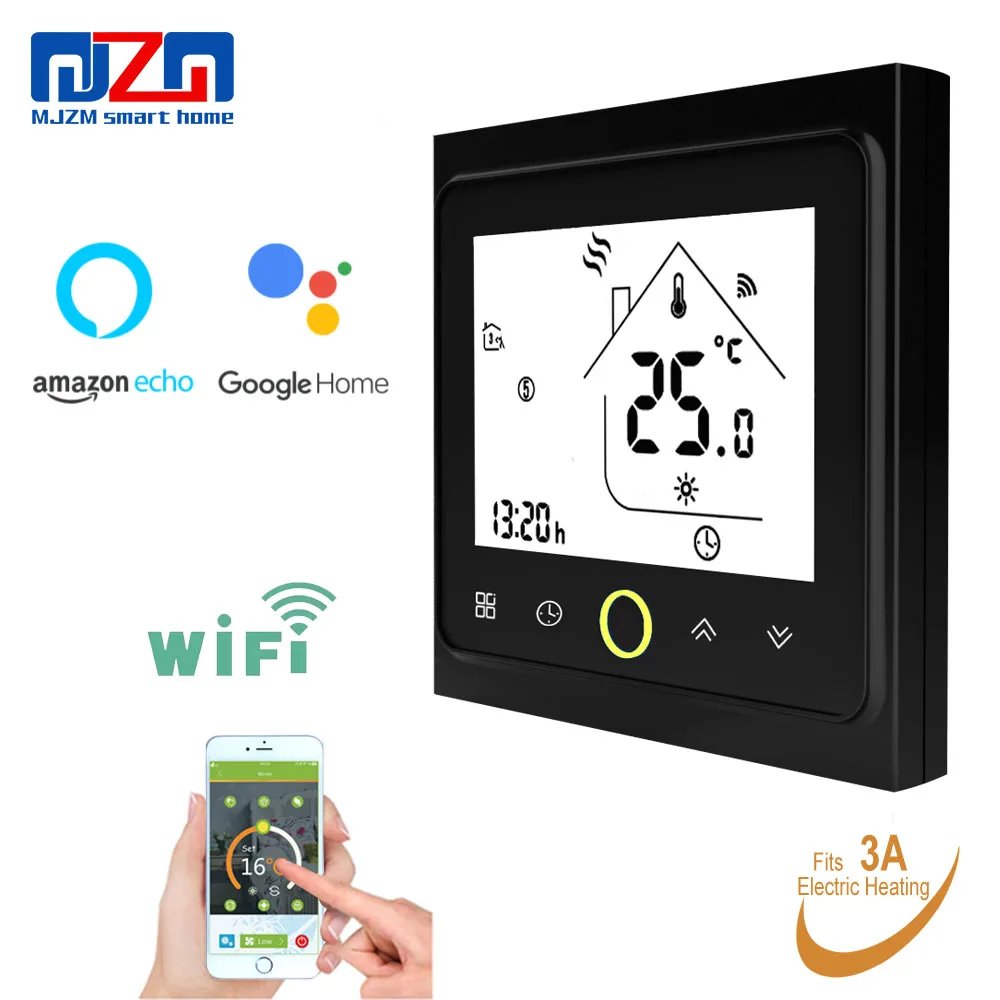 Термостат MJZM 3A 002 WiFi регулятор температуры для подогрева пола Alexa Google Home|Приборы