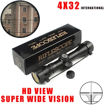 comprar Lente óptica Para Rifle De Ar 4x32, Escópio Compacto De Caça Com 20mm/11, Frete Grátis Trilho De Mm Montagens