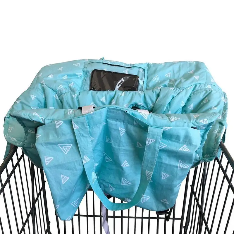Портативная Детская Коляска Подушка супермаркет торговый обеденный стул коврик автомобильный защитный коврик безопасное сиденье для путешествий для детей - Цвет: Blue