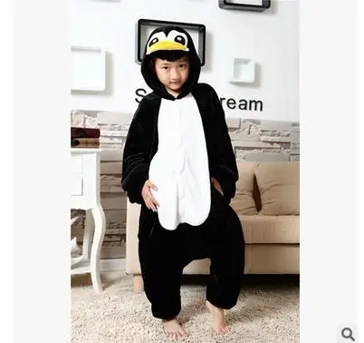 Anime Leuke Pinguïn Jumpsuit Cosplay Pinguïn Onesie Kinderen Kids Flanel Dieren Pyjama Anime Cartoon Kostuums Kids - AliExpress