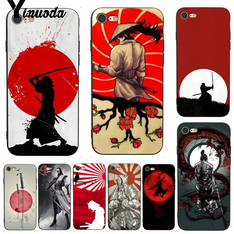 

Yinuoda For iphone 7 6 X Case Japan The Samurai Ninja Retrospective Phone Case for iPhone X 6 7 6s 7plus 8 8Plus 5 5S 5C SE Case