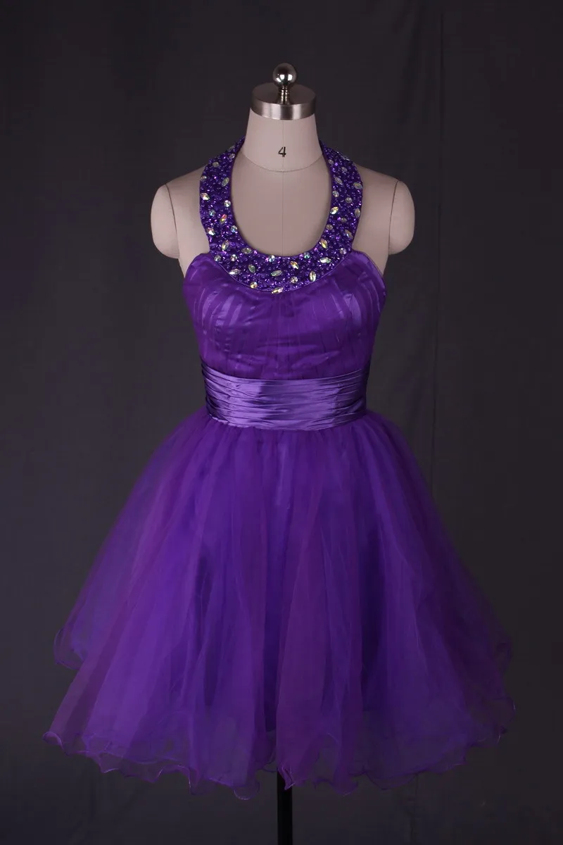 cocktail dress purple color