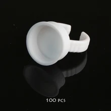 Микроблейдинг tebori Аксессуары 100 шт без сепаратора Перманентный макияж легкое кольцо контейнер для чернил чашка для поставки чашки для татуировки