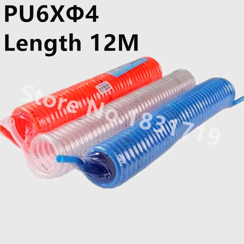 Полиуретановая пружинная трубка O.D 6 X 4 спиральный воздушный шланг PU 6*4