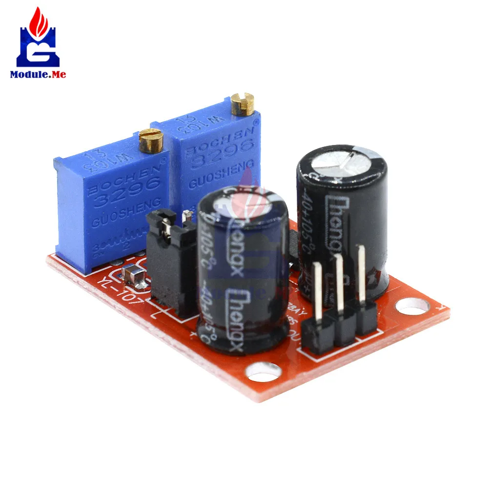 

2Pcs NE555 Pulse Generator Frequency Duty Cycle Adjustable Module Square/Rectangular Wave Stepping Motor Driver LED Indicator 5V