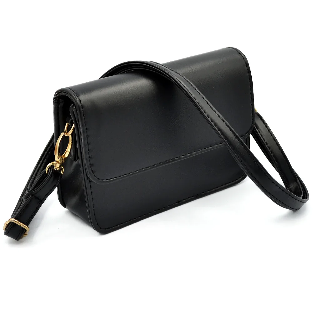 High quality woman Leather Horizontal Crossbody Shoulder bag / Mobile Phone Case Cover Pouch bag ...