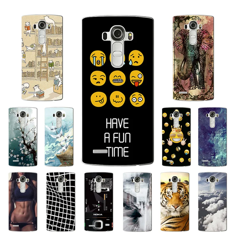 Чехол для LG G4 случае H810 H815 F500 F500K F500L выражение печать Мягкий Силиконовый ТПУ