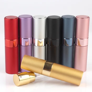 

Mini Travel Perfume Bottle Sprayer Parfum Bottles Tool 8ML Telescopic Rotary Dispensing Perfume Bottle Portable 7 Colors