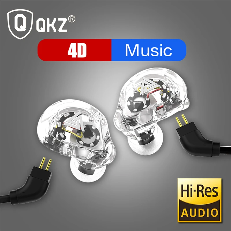 Neue-QKZ-VK1-4DD-In-Ohr-Kopfh-rer-HIFI-DJ-Monito-rennen-Sport-Kopfh-rer-Hybrid