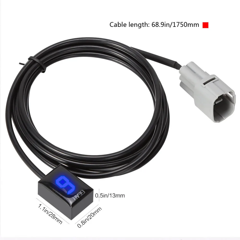 Motorcycle Gear Indicator Blue LED for Suzuki GSX R600 GSX R750 GSX