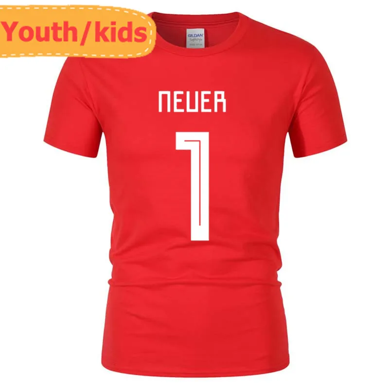

Printed name Manuel Neuer T-shirts boys short sleeve tops girls shirts children clothes for fans gift 0724-2