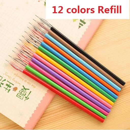 Hot sale student stationery 12 colors for choose.fun creative retro Diamonds series Needle style Refill gel pens.0.38mm colo | Канцтовары
