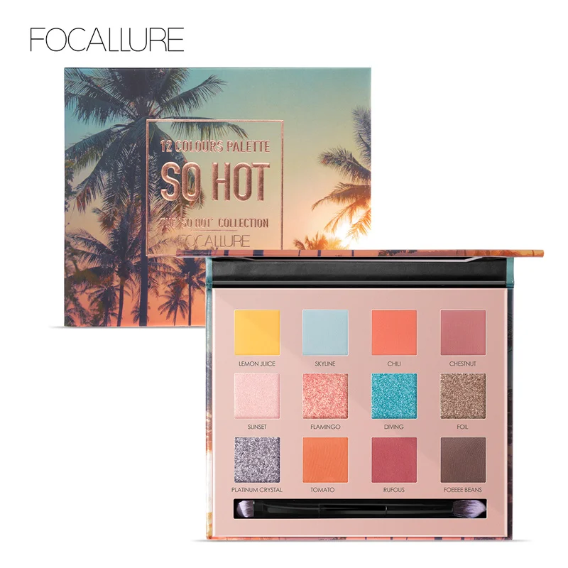 

Eyeshadow 24hour Long-lasting Waterproof With Brush Matte Smoky Eye Makeup#