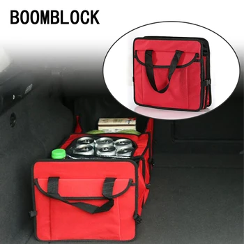 

BOOMBLOCK Foldable Cooler Trunk Organizer Storage Box for Lada Granta Vesta Kalina Ford Focus 2 3 Fiesta Mondeo Fusion Ranger