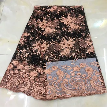

African lace fabric 2019 high quality lace For Dress guipure Laces Fabric With Beads nigerian lace fabrics A13-100