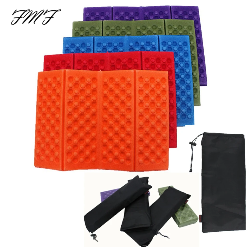 

1Pc Outdoor Portable Foldable Folding XPE Foam Waterproof Moisture Proof with Bag Seat Pad Camping Beach Mat Chair Seat
