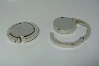 

50pcs BLANK Folding Purse Hook DIY Handbag Hanger Holder free shipping