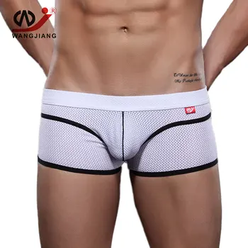 

Wangjiang Gay Men Underwear Boxer Shorts Mens Underwear Boxers String Homme Mens Sexy Underwear Nylon Sexy Homme Cuecas 4003 PJ