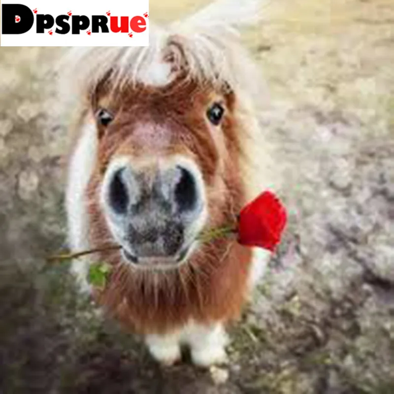 Dpsprue 5D DIY Diamond Painting Full Square/Round Drill &quotCute Animal&quot Embroidery Cross Stitch Mosaic gift Home Decor Gift D29 |