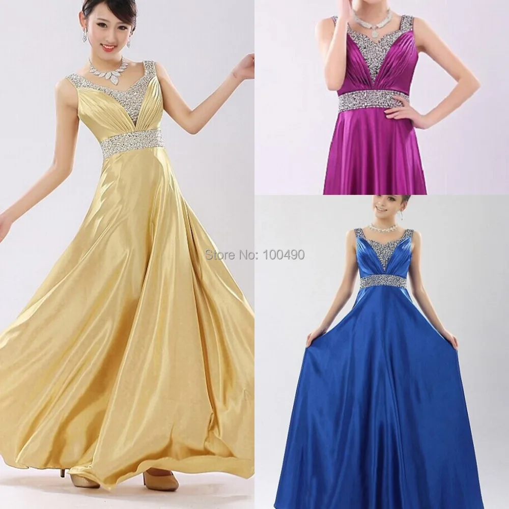 2015 Real Sample In Stock Cheap Long Purple Bridesmaid Dresses under 50 ...