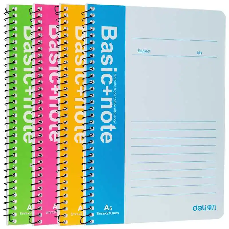 

A5 spiral notebook Spring Notebook Daily Memos School & Office Supplies Copybook Coil Composition Book