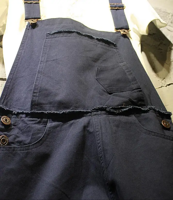 Мужской джинсовый комбинезон на бретелях спагетти с подтяжками|pants men summer|fashion pants