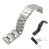 New 26mm Solid Thicken Bracelet Stainless Steel Metal Watch Band Strap For Garmin Fenix3 Smart Watchband And 2pcs Screw Tool