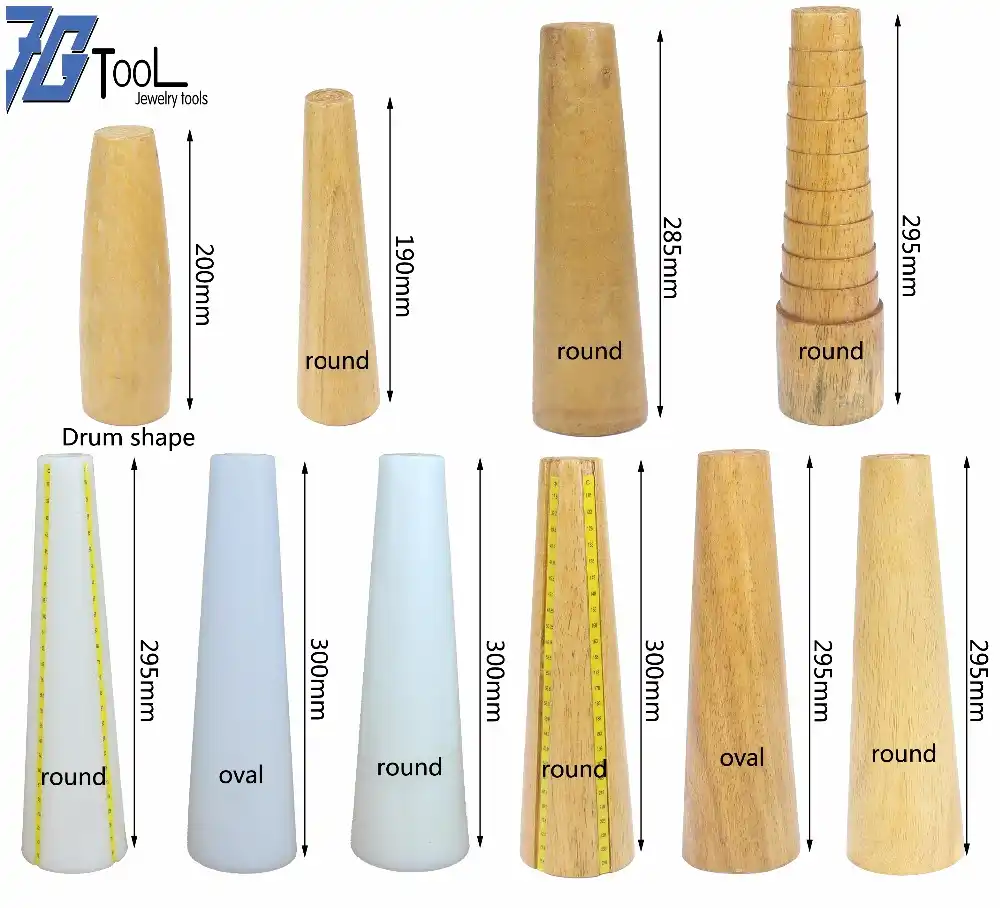 Wooden Step Bracelet Mandrel Sizer Adjust Bangle Sizing Gauge Measure Tool