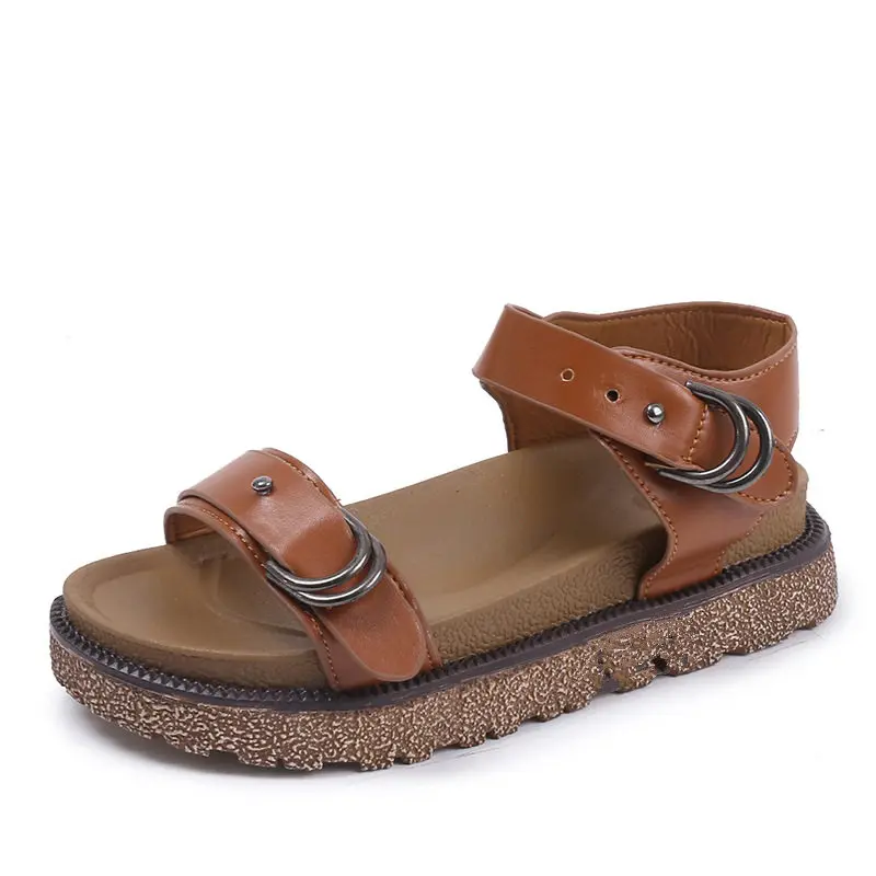 

Women Sandals 2019 Summer Platform Shoes Woman Open Toe Flat Sandal Back Strap Female Casual Beach Shoe Ladies Footwear SH031001