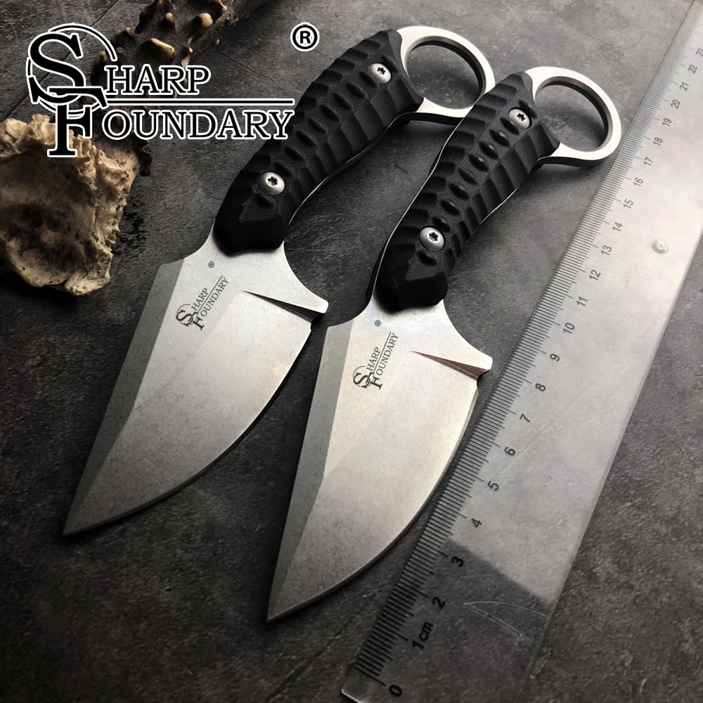 SharpFoundary 9Cr18Mov фиксированным лезвием Ножи G10 ручка высокая твердость Sharp