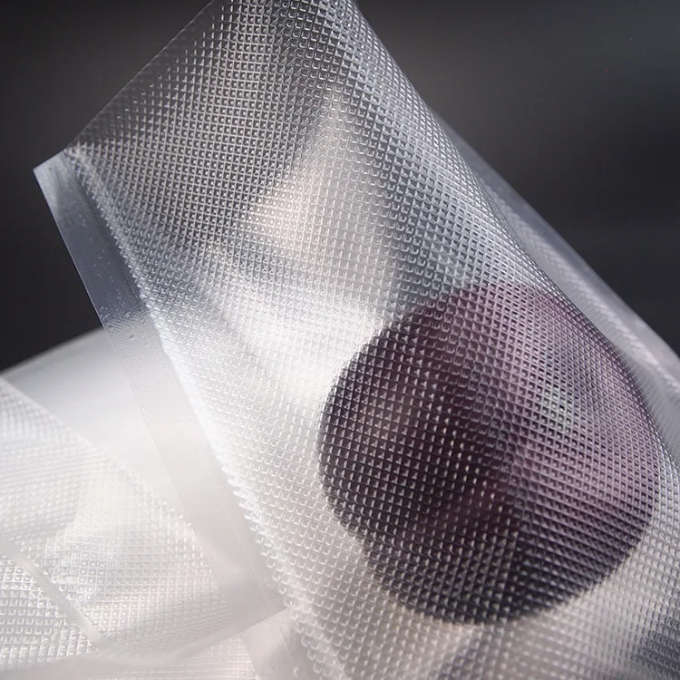 Household nylon vacuum packaging bag Grain food bag Cooking pocket embossed pouch package 1 roll