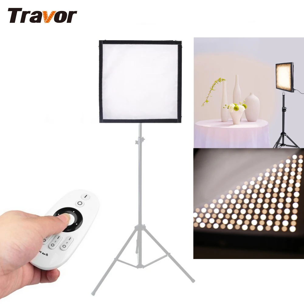 Travor Новый двухцветный светодиодный светильник для видеосъемки гибкий 256 шт. s CRI95
