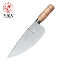 Deng нож, китайский нож шеф-повара, кухонные ножи из нержавеющей стали, овощной нож, мясник, нож для мяса, ручная работа, деревянная ручка