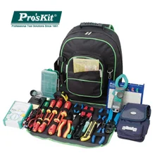 Pro'skit 9ST-307 многофункциональная сумка для инструментов с двумя плечиками электрик инструментарий универсальная Дорожная сумка большой рюкзак для ремонта хранения