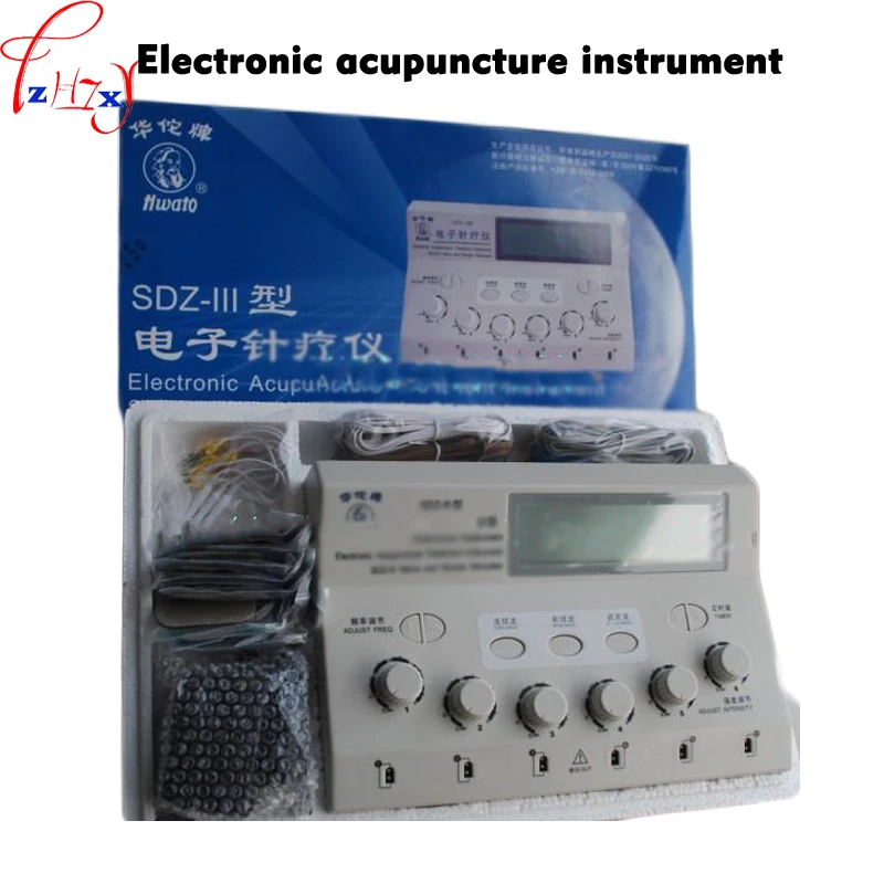 Electronic acupuncture instrument SDZ-III low-freqency electric acupuncture stimulator pulse massager 220V 1PC