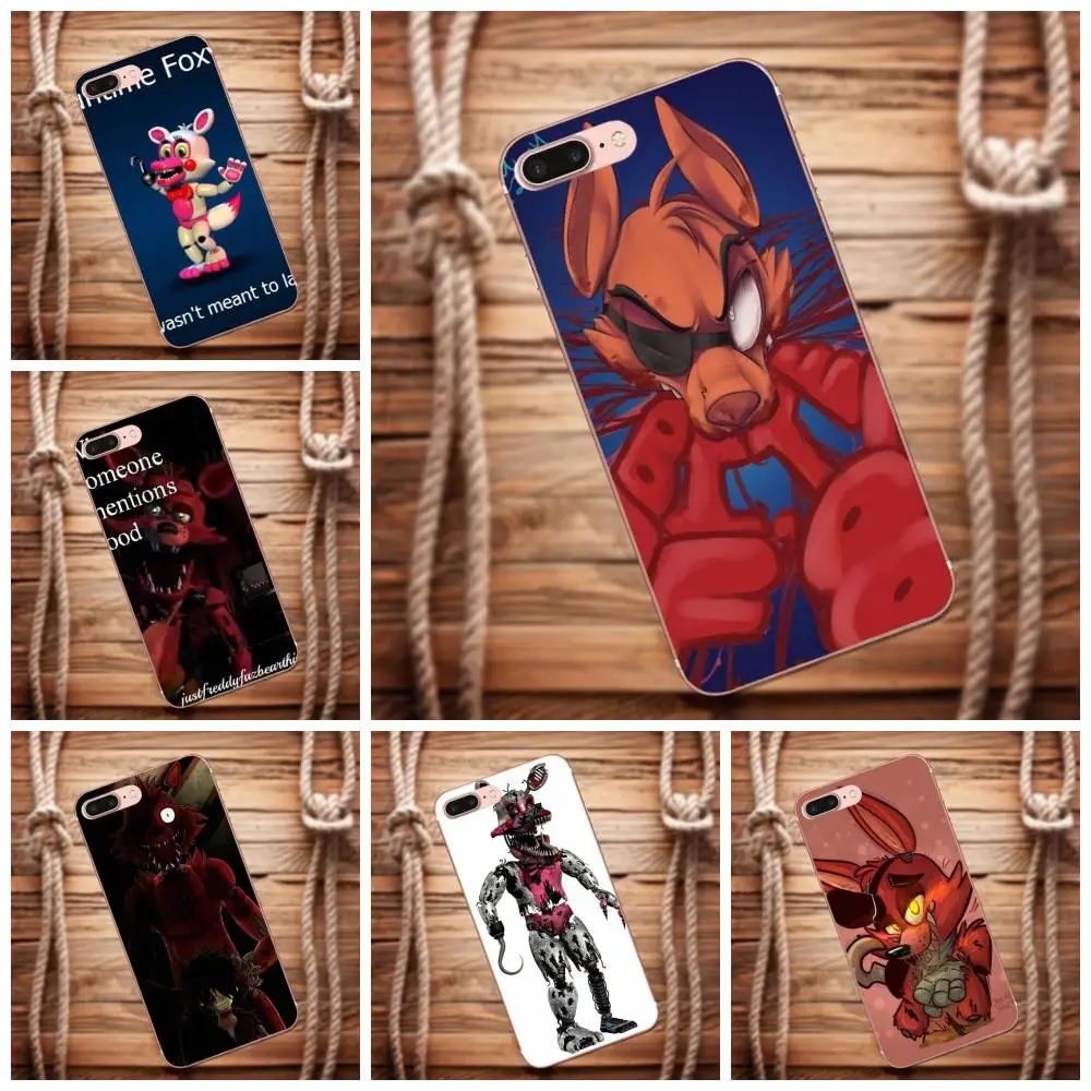 Чехлы из ТПУ для Galaxy Alpha Core Prime Note 4 5 8 S3 S4 S5 S6 S7 S8 S9 mini edge Plus Cute Foxy Five Nights At