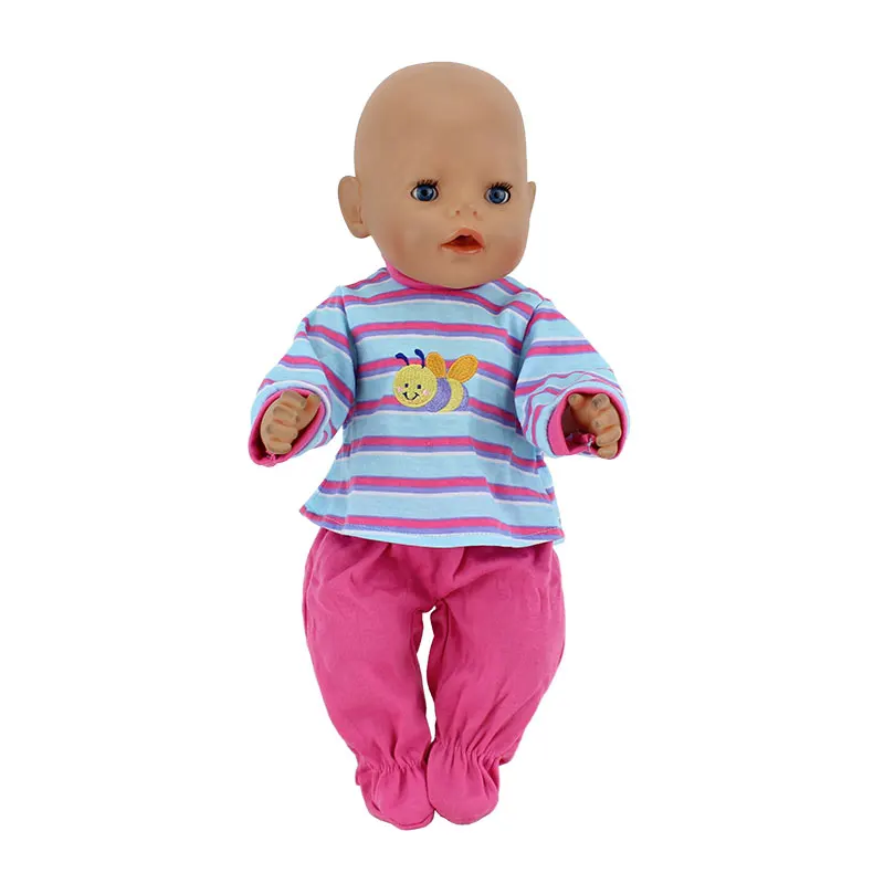 Модные наряды для 43 см Zapf Baby Doll 17 дюймов Reborn Одежда для младенцев - Цвет: v12