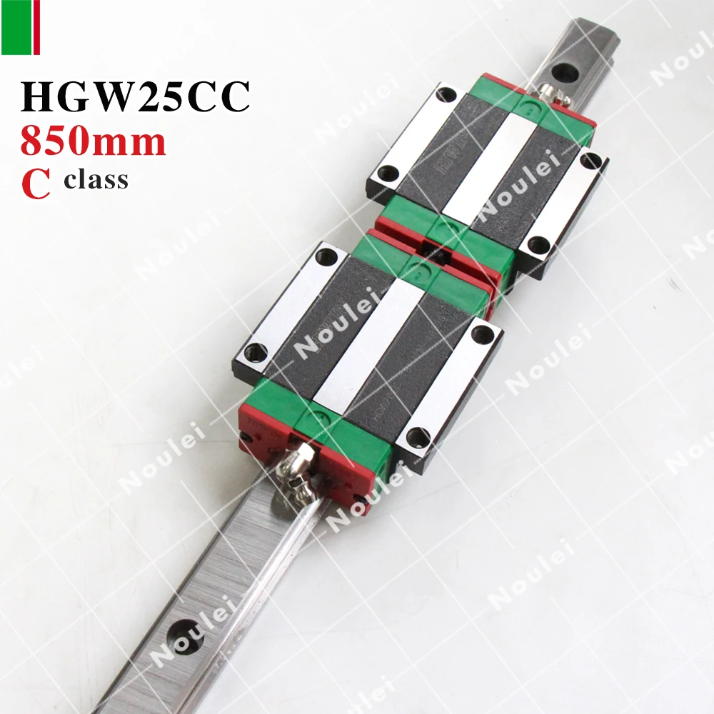 HIWIN HGW25CC guide block with HGR25 850mm rails 25 of High efficiency