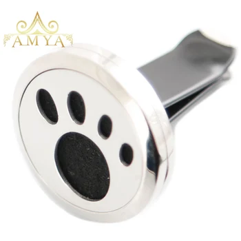 

10PCS Dog Palm Butterfly 30mm Diffuser 316 Stainless Steel Car Aroma Locket Essential Oil Car Diffuser Lockets Free 40Pcs Pads