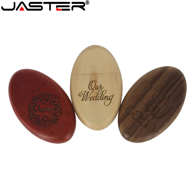 JASTER флеш накопитель из дерева Овальный USB 2 0 флэш Флешка 4 ГБ 8 16 32 64 накопитель|USB