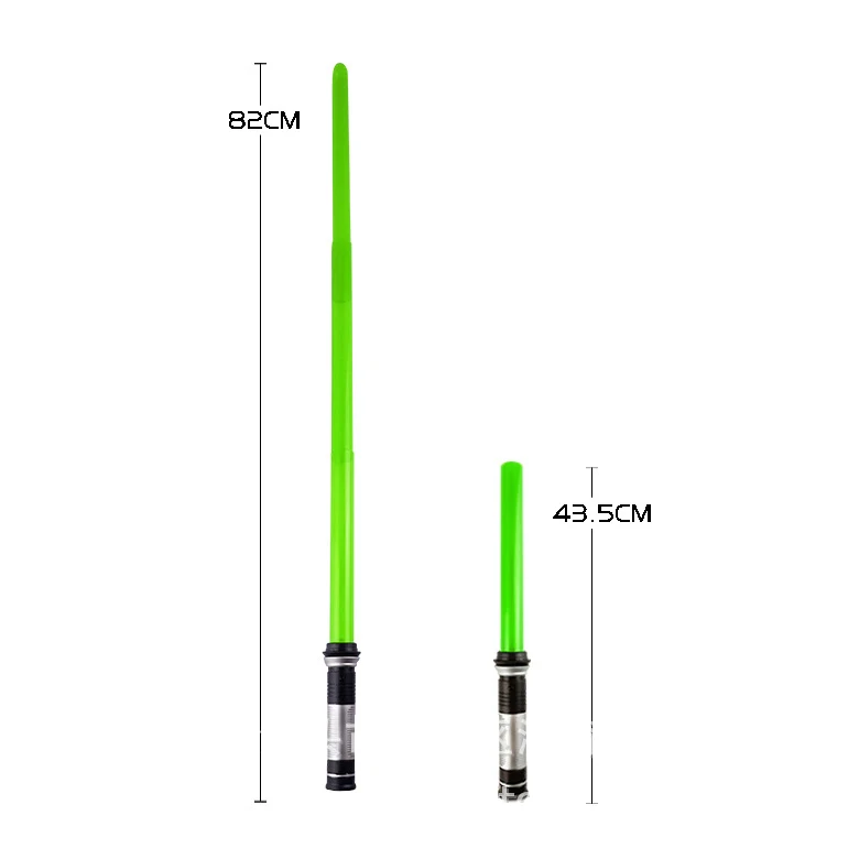1 шт., светильник с лазерным мечом, саблей, косплей, опора, саблей, светильник, светодиодный, для детей, на открытом воздухе, светящийся светильник, саблей, игрушки для мальчиков, мигающий подарок - Цвет: B Green