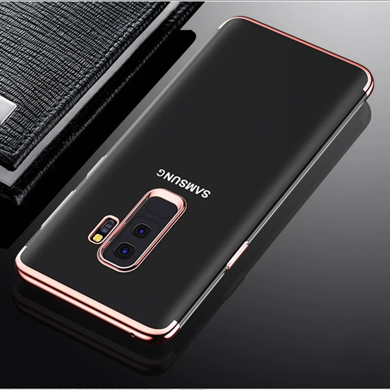 Роскошный Ультратонкий силиконовый мягкий чехол из ТПУ для samsung Galaxy S9 Plus, чехол-накладка S 9 S9Plus SM-G960F/DS SM-G965F/DS Funda - Цвет: Rose